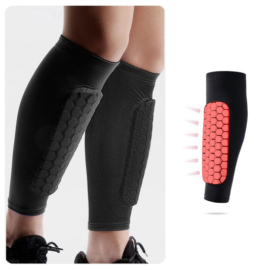 CTHOPER Honeycomb Soccer Shin Guards Football Shields Sports Legging Shinguards Leg Sleeves Protective Gear Shank Protector 1 PC