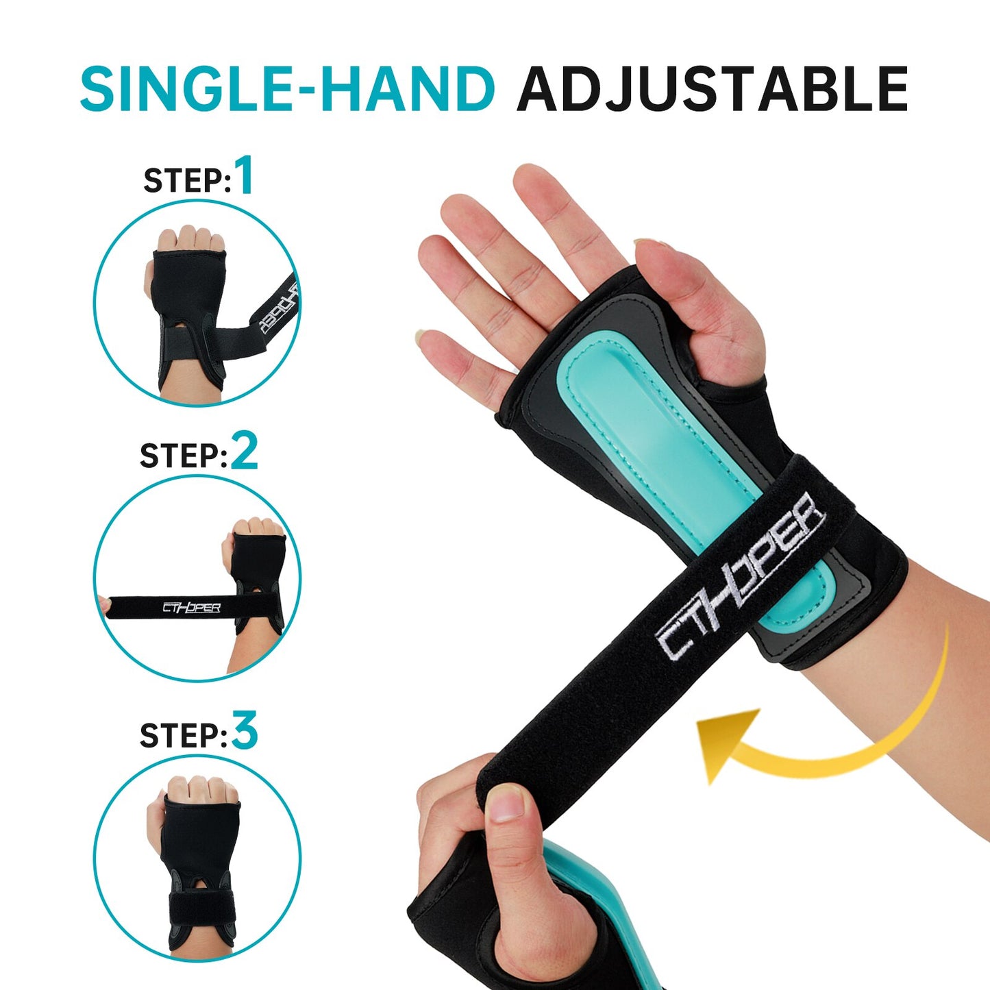 CTHOPER Wrist Guards Hand Protector for Snowboarding, Skiing, Skateboarding, Rollerblade, Adults/Kids/Youth Sports Wrist Brace