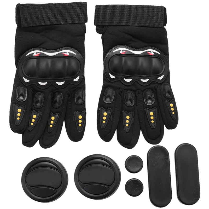 ERUMEI Skateboard Gloves With Sliders Standard Long Board Road Downhill Brake Slide Gloves