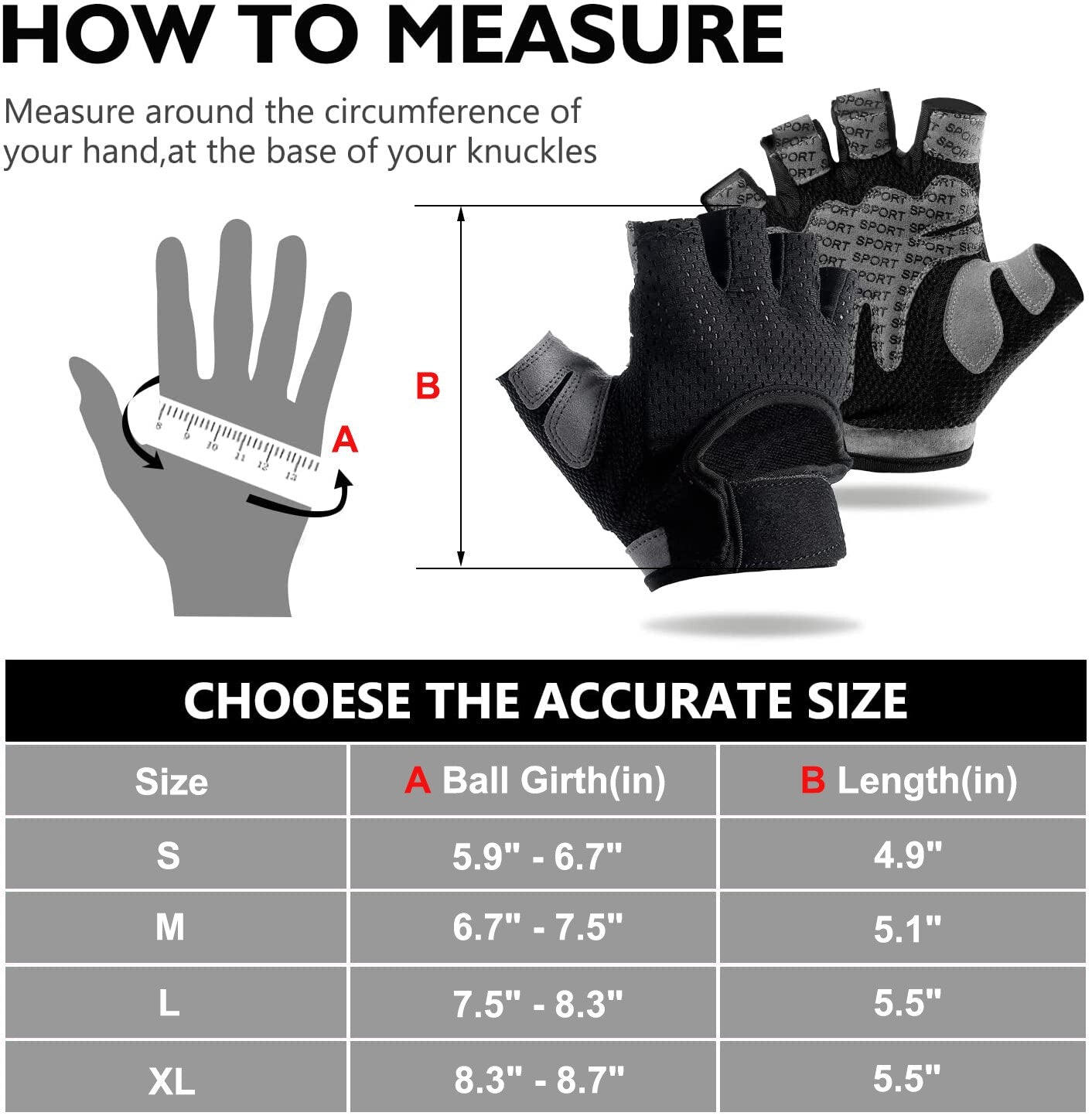 CTHOPER Weight Lifting Gloves for Men Women Gym Gloves with Anti Slip Palm Protection Breathable Gloves for Workout Training