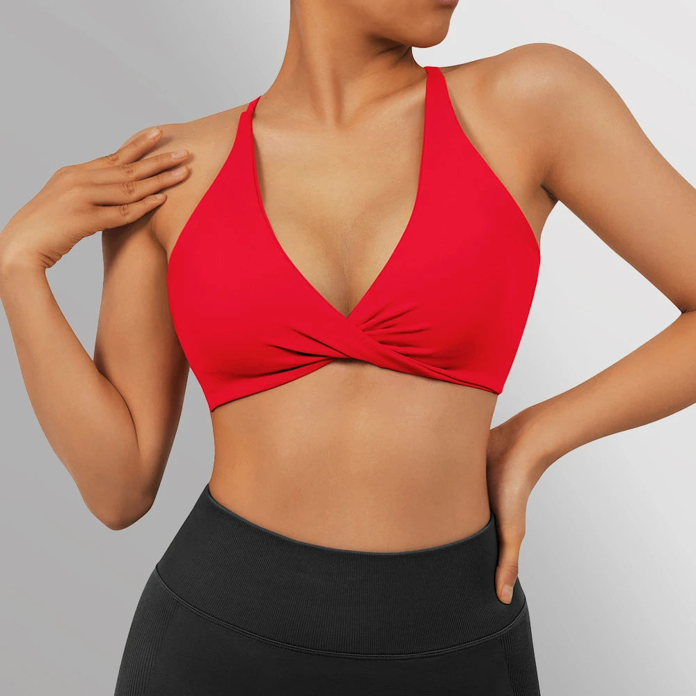 Seamless  Gym Sport Bra Sports Bra Anti-sweat Breathable  Yoga Bra Shockproof Crop Top  Fitness Top Push up Workout Top Women