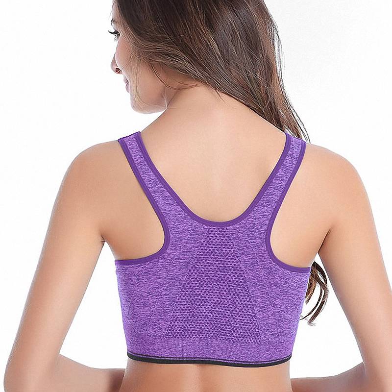 Women's Zipper Push Up Sports Bras - CTHOPER