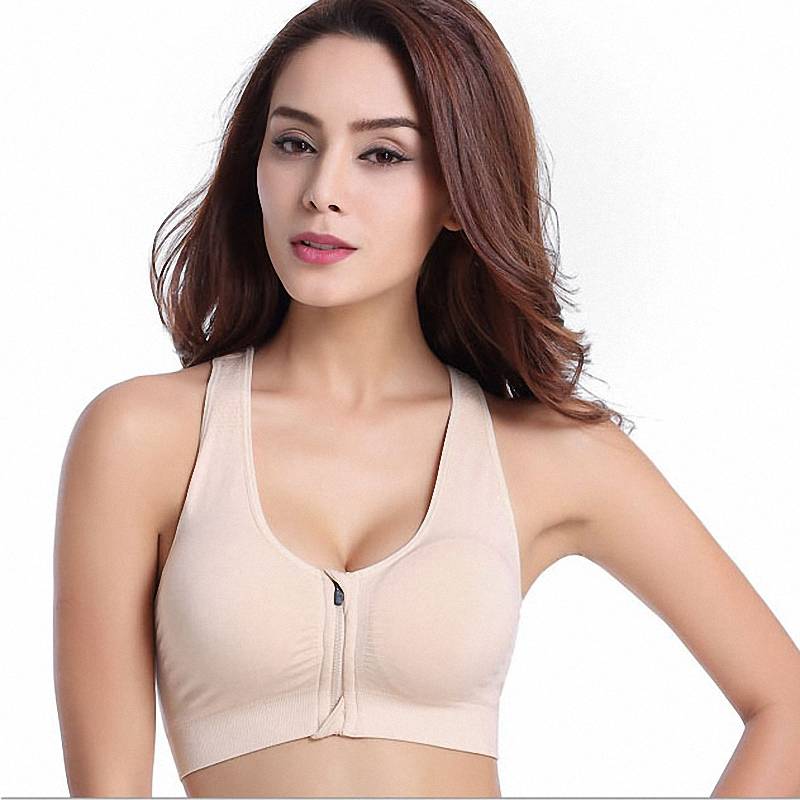 Women's Zipper Push Up Sports Bras - CTHOPER