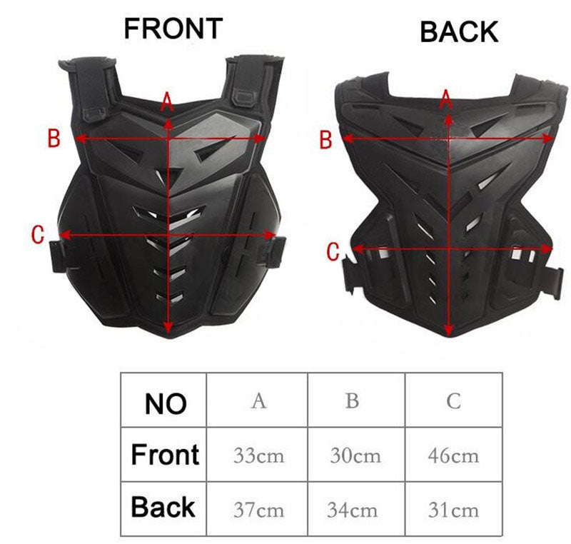 Motorcycle Body Armor Vest Chest Back Protector - CTHOPER