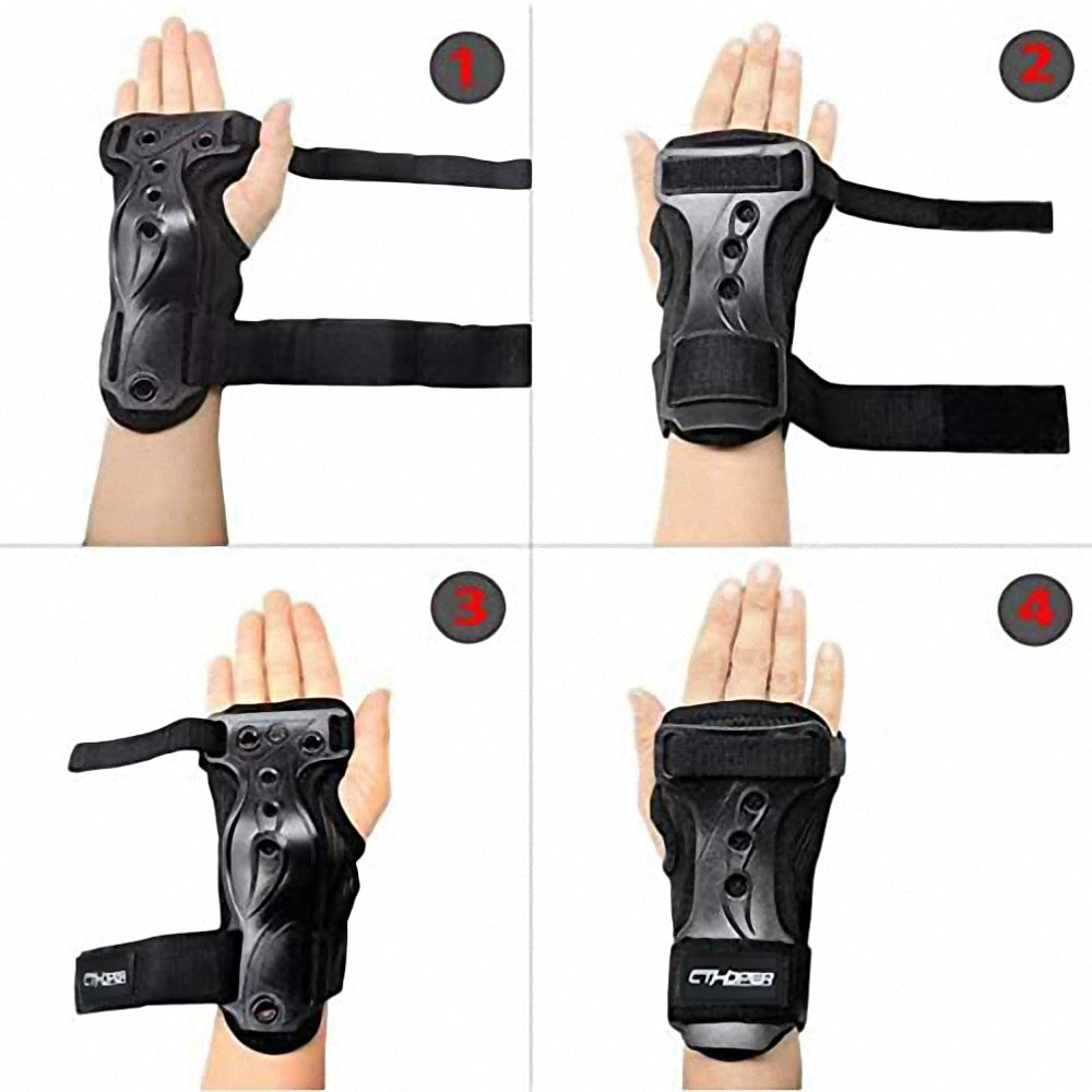 CTHOPER Snowboard Wrist Guards,Skateboard Ski Roller Derby Ice Inline Skating Protective Gear Wrist Support - CTHOPER