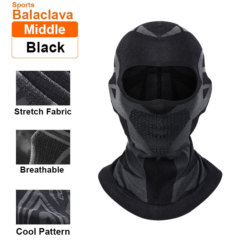 CTHOPER Cycling Thermal Cap, Motorcycle Face Mask, Balaclava Windproof Hat for Skiing, Fishing, Running, Knitting Headwear