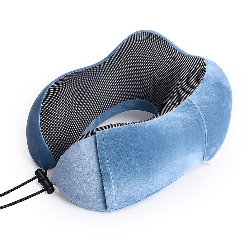 U Shaped Memory Foam Neck Pillows Soft Travel Pillow Massage Neck Pillow Sleeping Airplane Pillow Cervical Healthcare Bedding