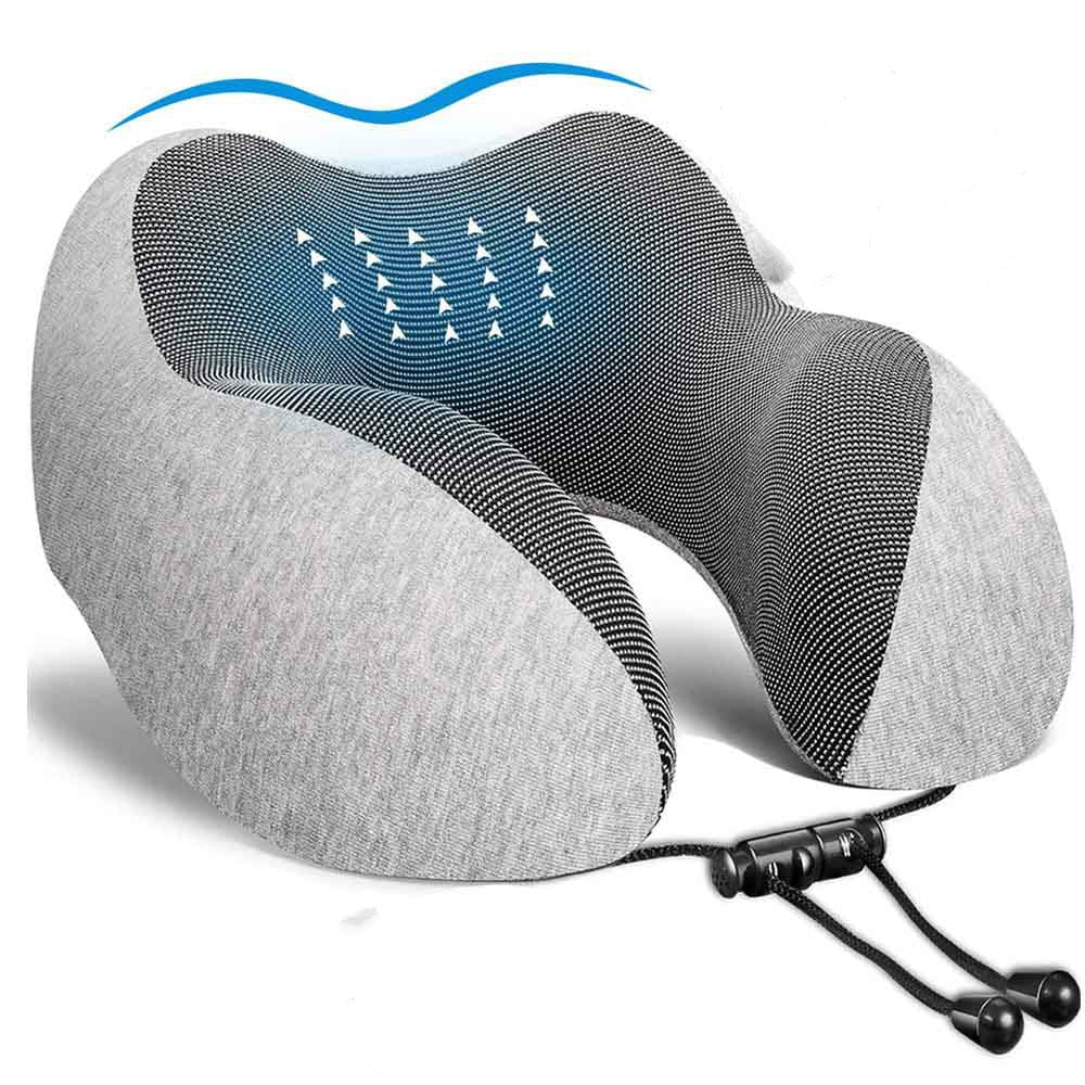 U Shaped Memory Foam Neck Pillows Soft Travel Pillow Massage Neck Pillow Sleeping Airplane Pillow Cervical Healthcare Bedding