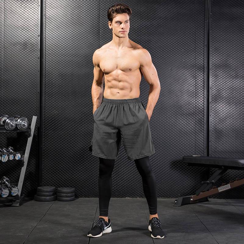 Men's Basketball 2 in 1 Shorts Pants - CTHOPER