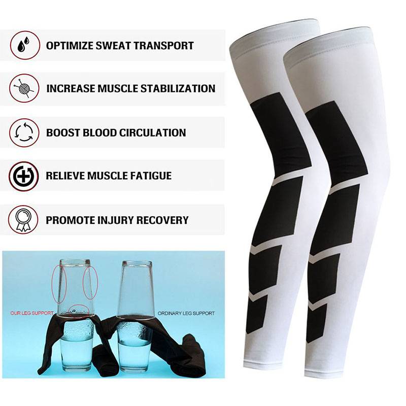 Basketball Compression Knee & Calf Sleeves - 1 Pcs - CTHOPER