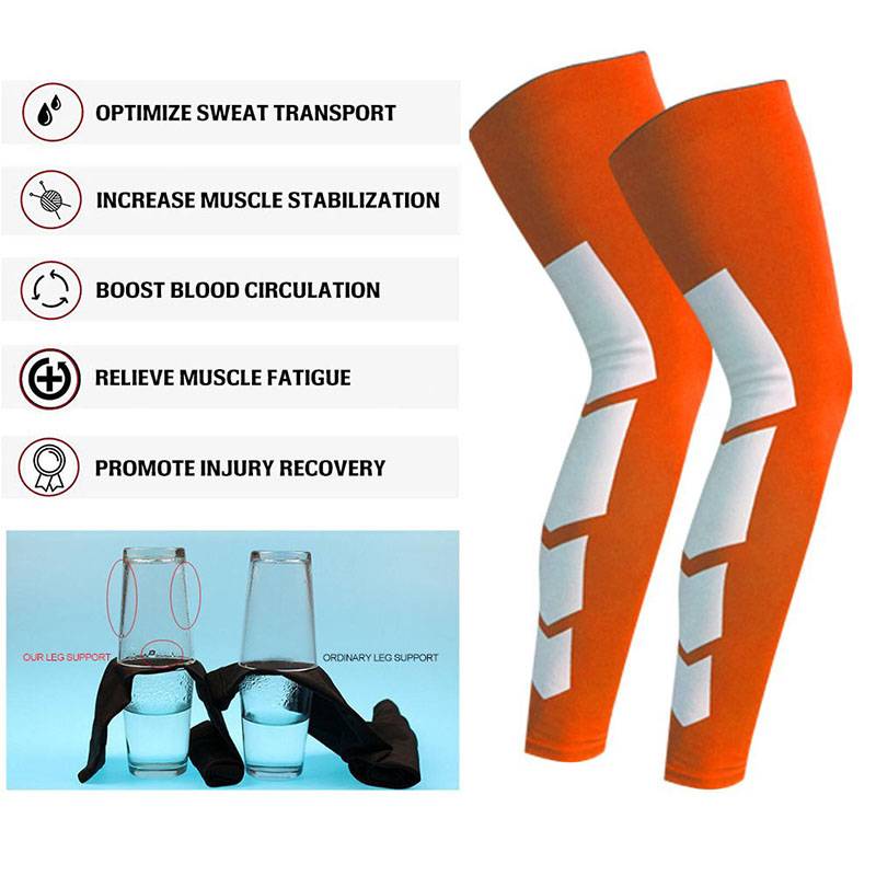 Basketball Compression Knee & Calf Sleeves - 1 Pcs - CTHOPER