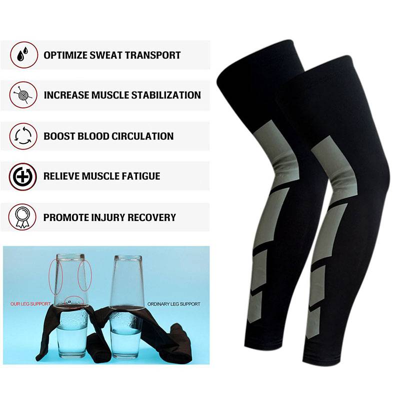 Basketball Compression Knee & Calf Sleeves - 1 Pcs - CTHOPER