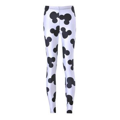 Women Minnie Mickey Mouse Yoga Gym Leggings - CTHOPER