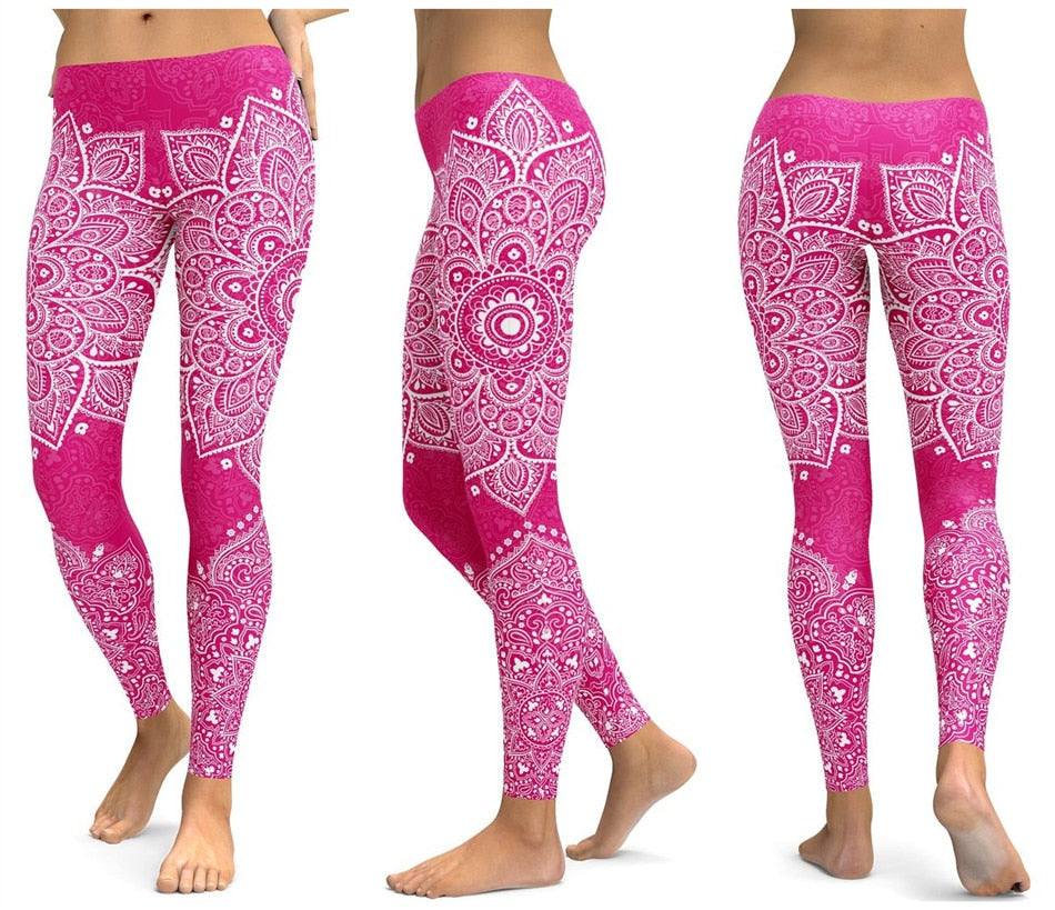 Women Unique Fitness Workout Running Yoga Leggings - CTHOPER