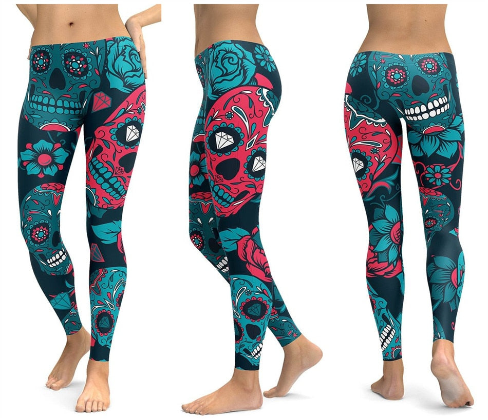 Women Unique Fitness Workout Running Yoga Leggings - CTHOPER