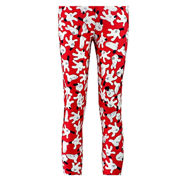 Women Minnie Mickey Mouse Yoga Gym Leggings - CTHOPER