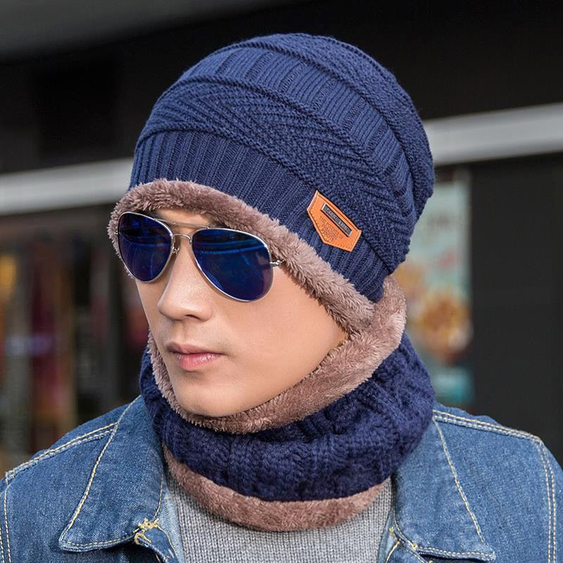 Wool Warm Knitted Winter Hats For Men - CTHOPER