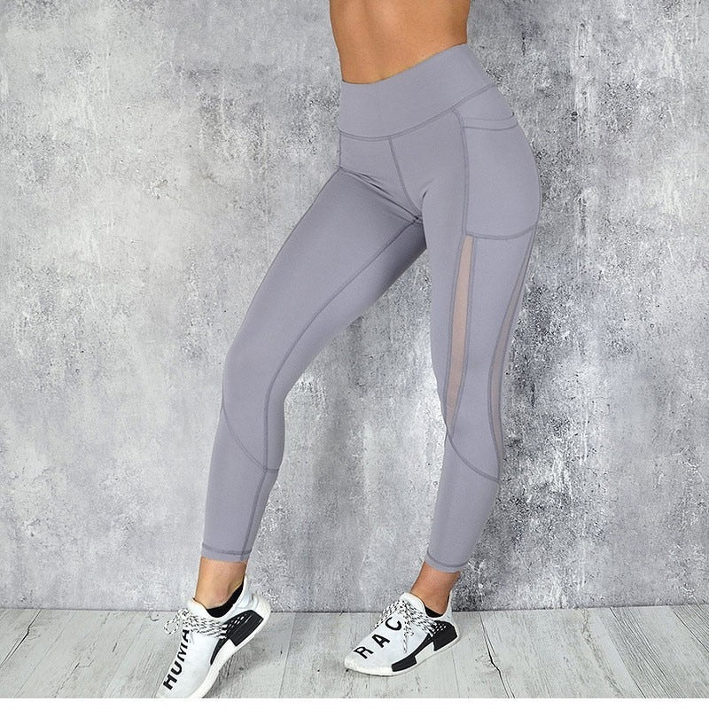 Women Mesh Pocket  Sport Yoga Leggings - CTHOPER