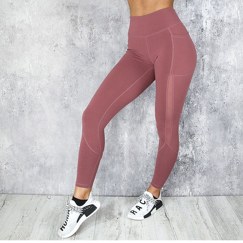 Women Mesh Pocket  Sport Yoga Leggings - CTHOPER