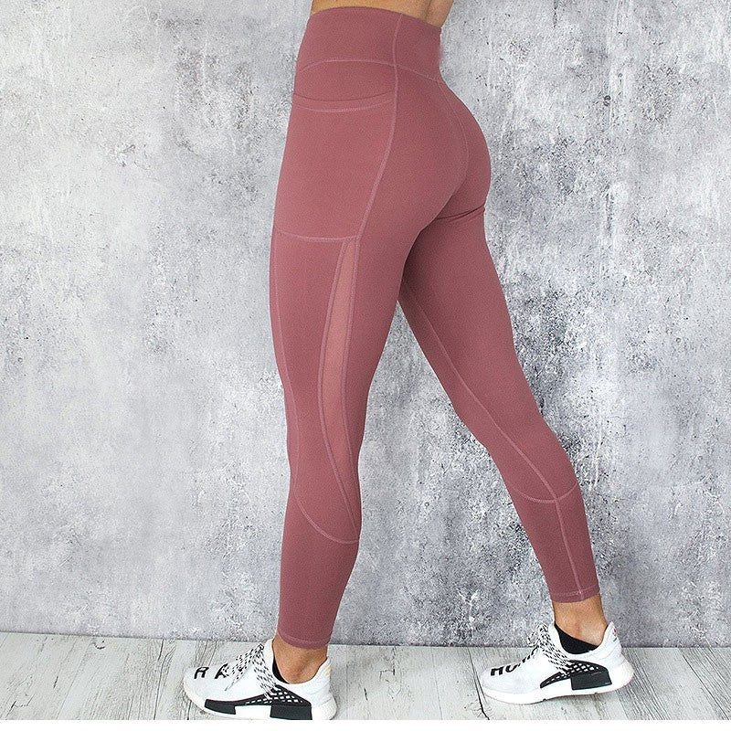 Women Mesh Pocket  Sport Yoga Leggings - CTHOPER