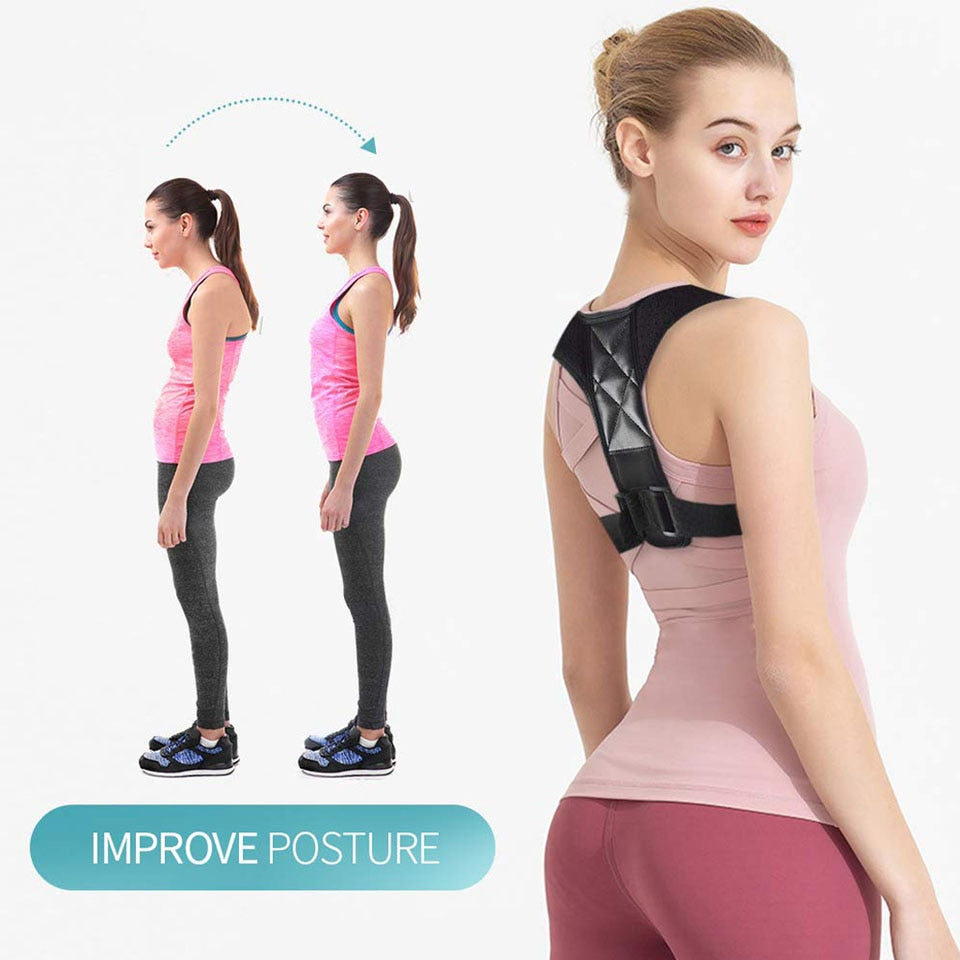 Medical Adjustable Clavicle Posture Corrector for Men Women - Back Posture Brace (Back Straightener) - CTHOPER