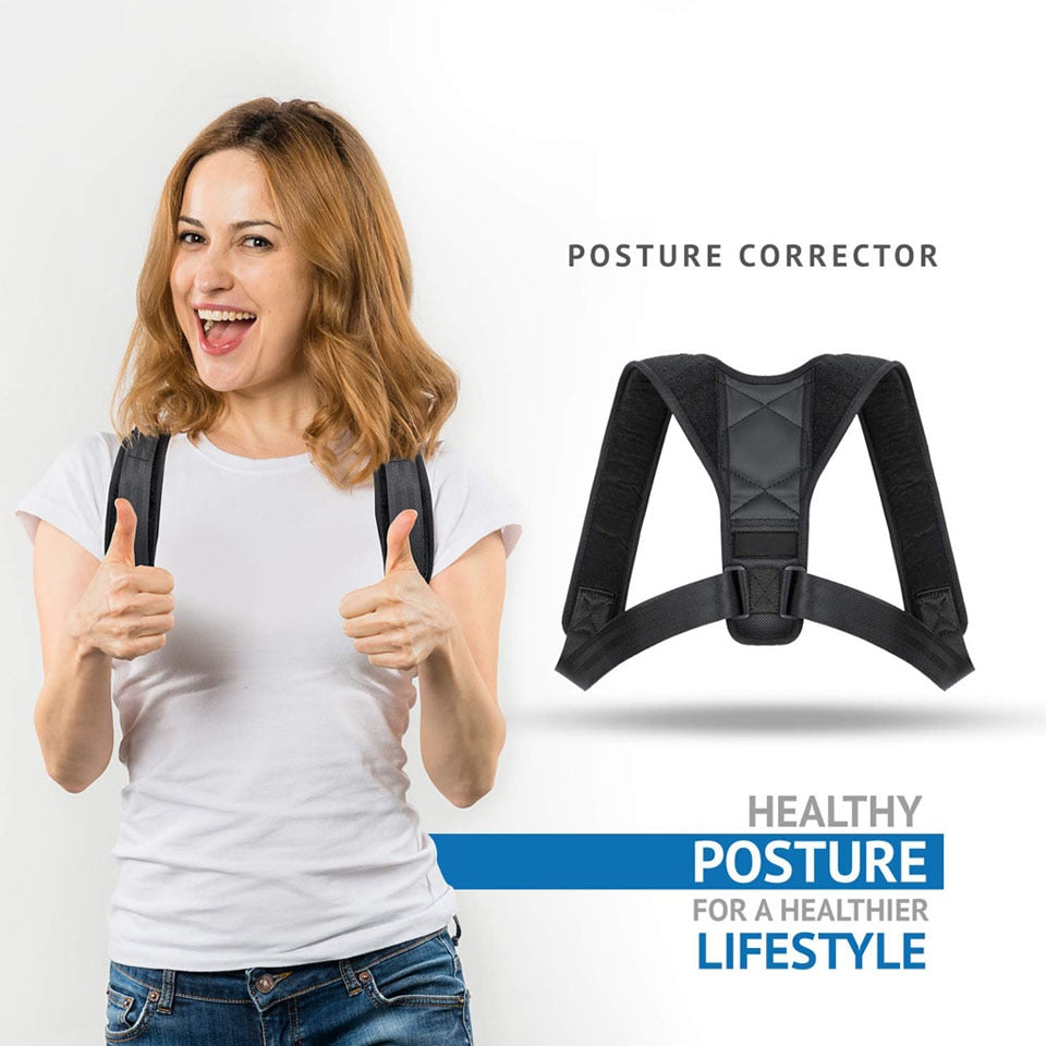 Medical Adjustable Clavicle Posture Corrector for Men Women - Back Posture Brace (Back Straightener) - CTHOPER