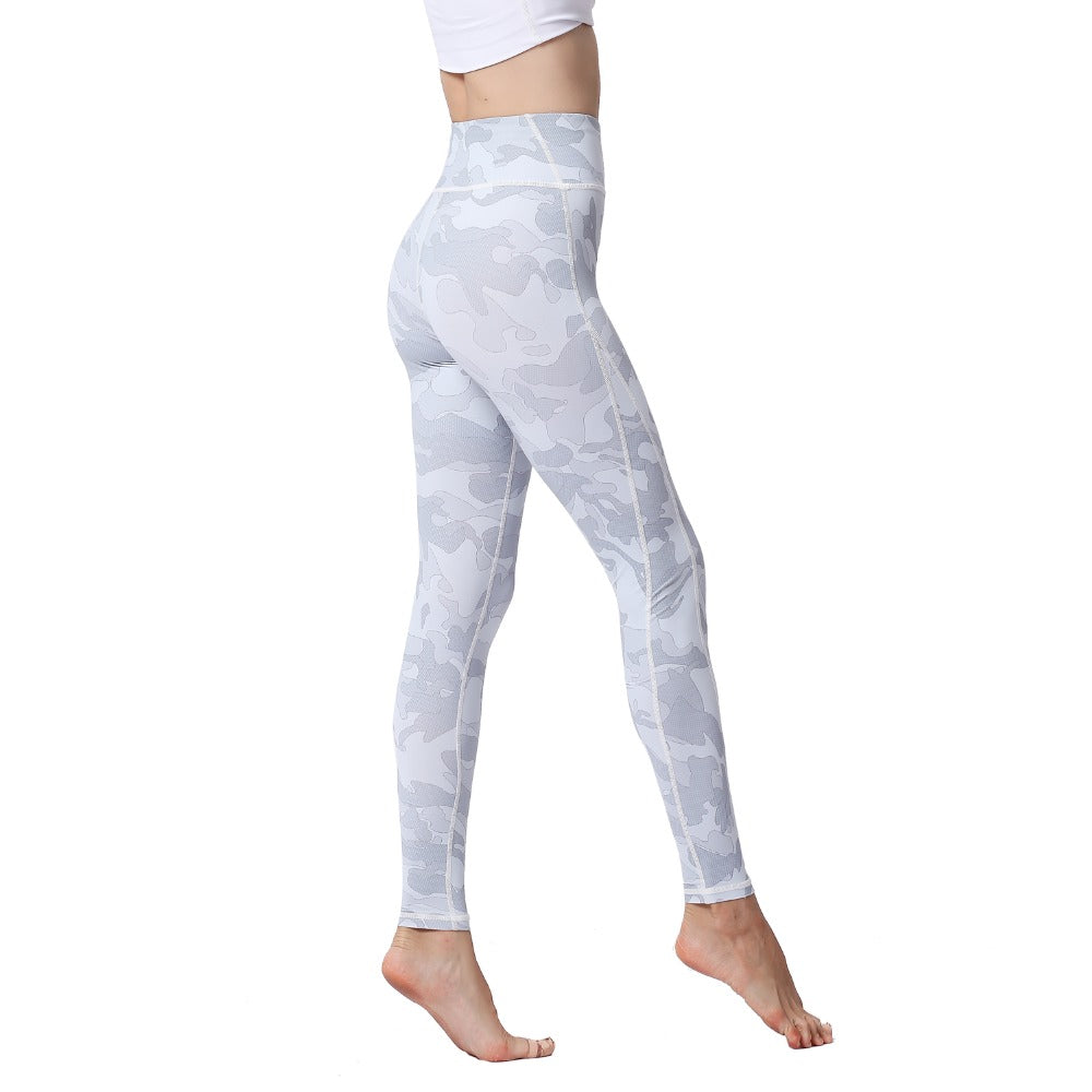 New Women High Waist  Printed Dry Fit Yoga Pants - CTHOPER