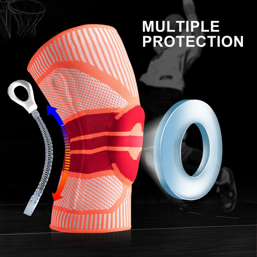 Elastic Silicon Padded Basketball Knee Pads - CTHOPER