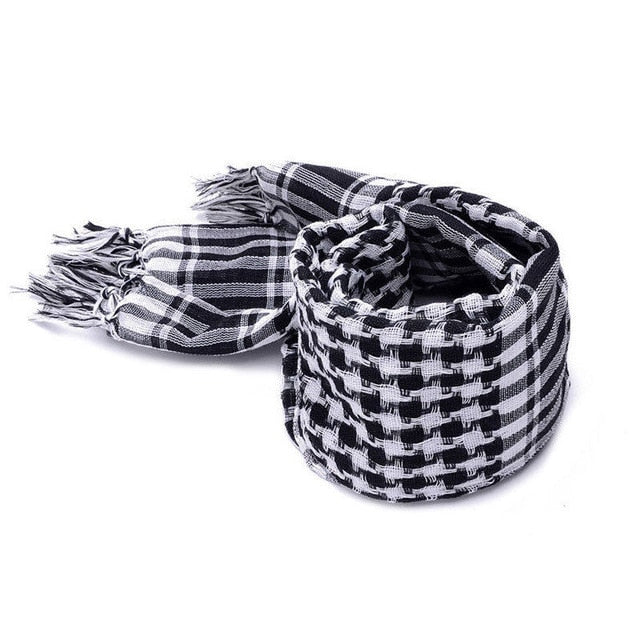 CTHOPER Mens Lightweight Square Outdoor Shawl Military Arab Tactical Desert Army Shemagh KeffIyeh Arafat Scarf - CTHOPER