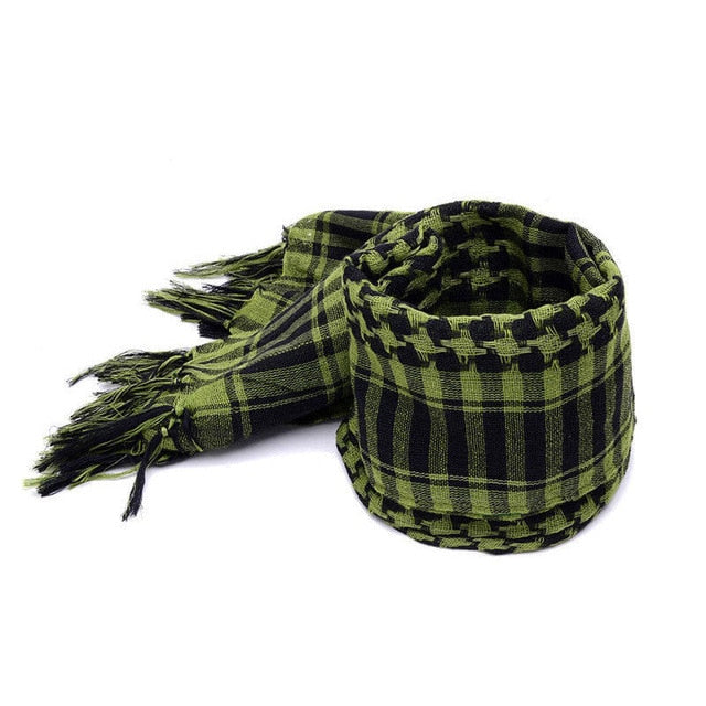 CTHOPER Mens Lightweight Square Outdoor Shawl Military Arab Tactical Desert Army Shemagh KeffIyeh Arafat Scarf - CTHOPER