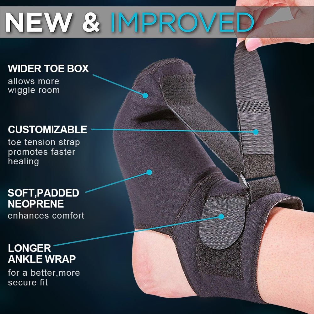 Plantar Fasciitis Brace Night Splint Ankle Support Plantar Fascia Sports Ankle Brace Adjustable Ankle Clamp Foot Brace Protector - CTHOPER