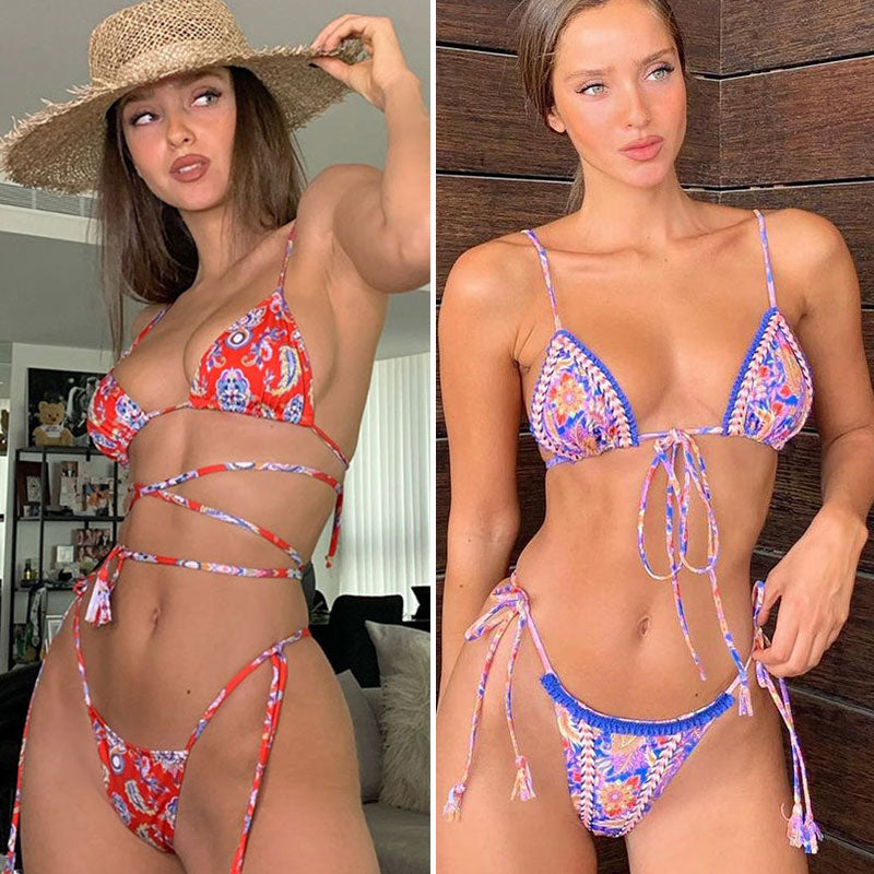 Sexy Swimwear Women 2021 Bikini String Swimming Suit For Women Bathing Suit Micro Folds Hight Cut Monokini One Piece Suit