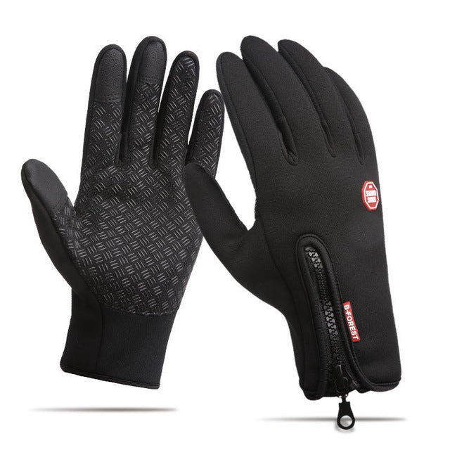 Waterproof Motorcycle Riding Winter Touch Screen Snow Windstopper Gloves - CTHOPER