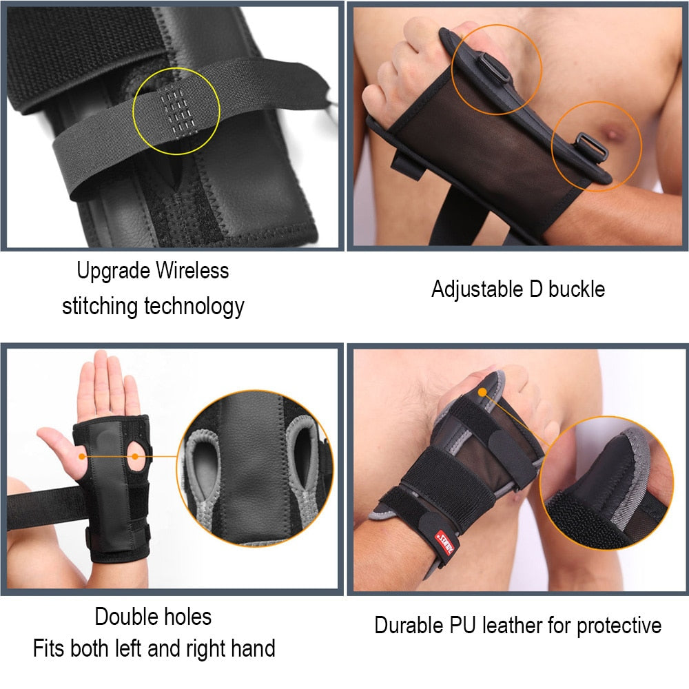 Upgrade Breathable Wrist Support Carpal Tunnel Splint Adjustable Wrist Support Brace For Pain Relief from Carpal Tunnel Syndrome - CTHOPER