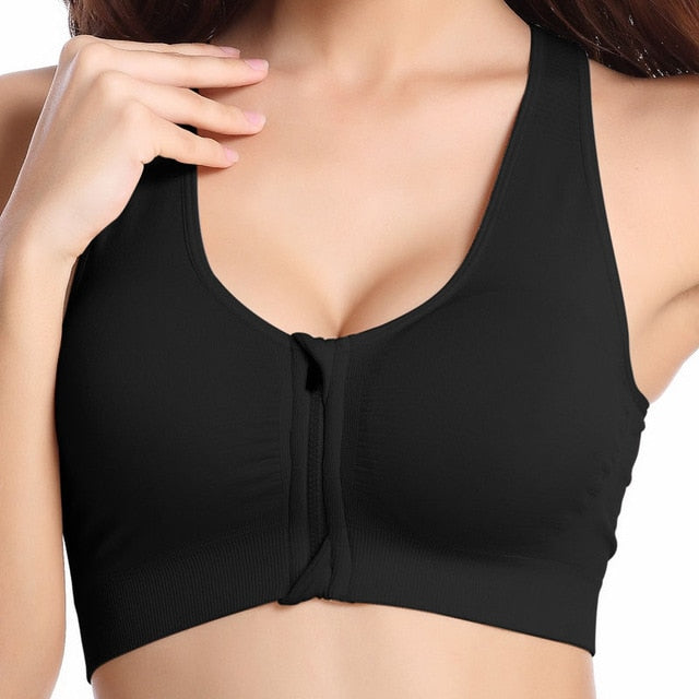 Women's Zipper Push Up Sports Bras - CTHOPER