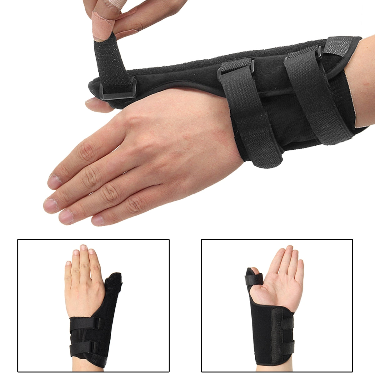 Left & Right Hand Wrist Brace Finger Wrist Support Strap Wrist Wraps Thumb Spica Splint Support Fracture Sprain Arthritis Injury Brace - CTHOPER