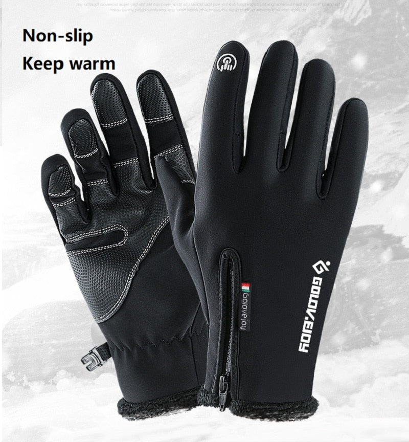 Men's Winter Waterproof Warm Gloves - CTHOPER