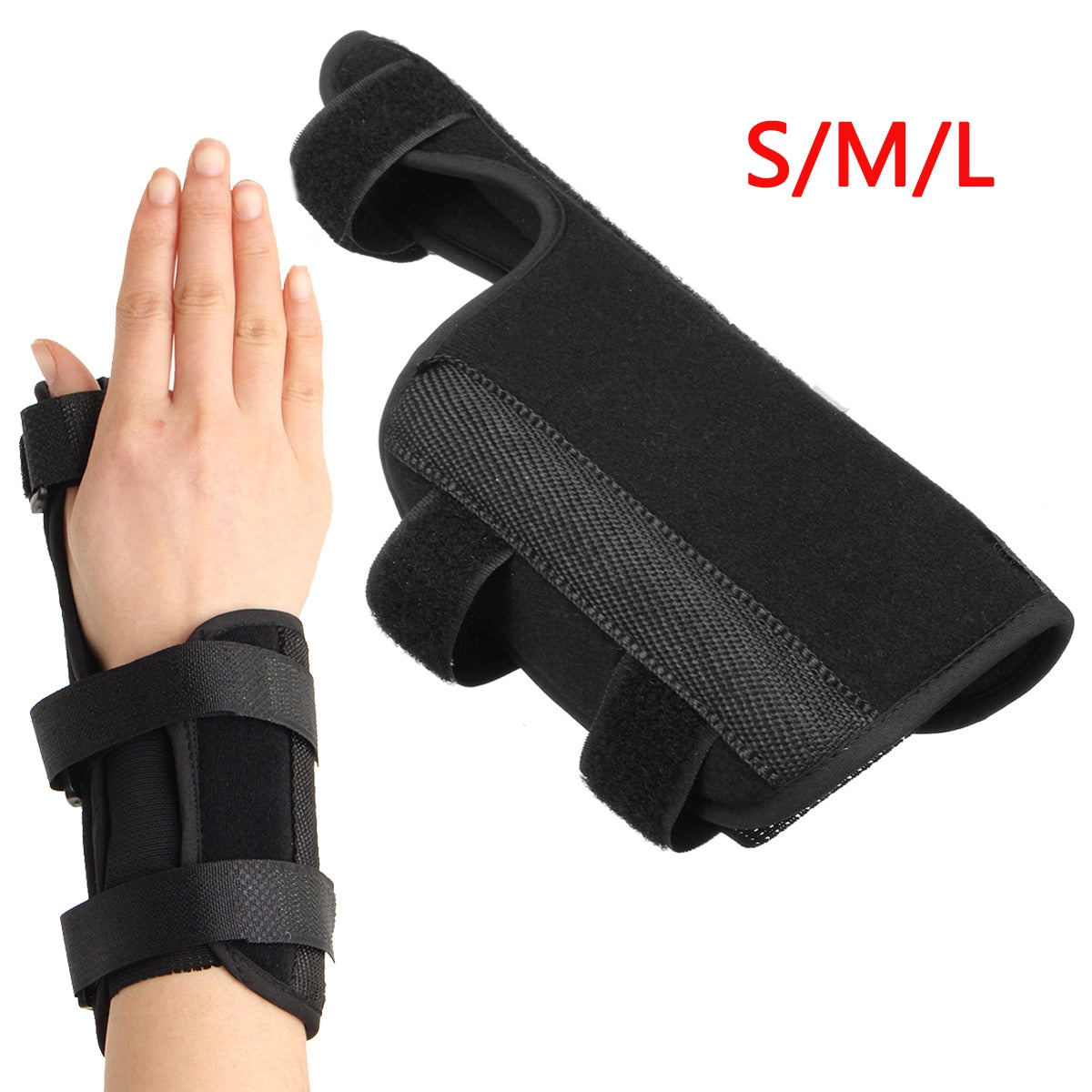 Left & Right Hand Wrist Brace Finger Wrist Support Strap Wrist Wraps Thumb Spica Splint Support Fracture Sprain Arthritis Injury Brace - CTHOPER