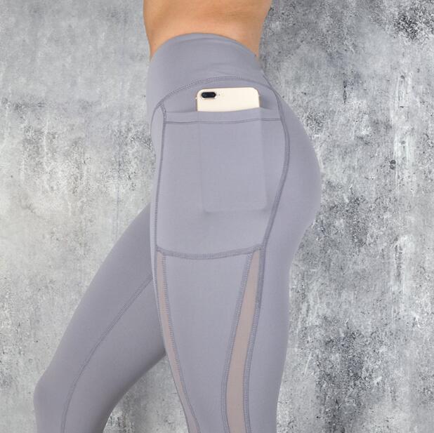 Women Mesh Pocket  Sport Yoga Leggings - CTHOPER