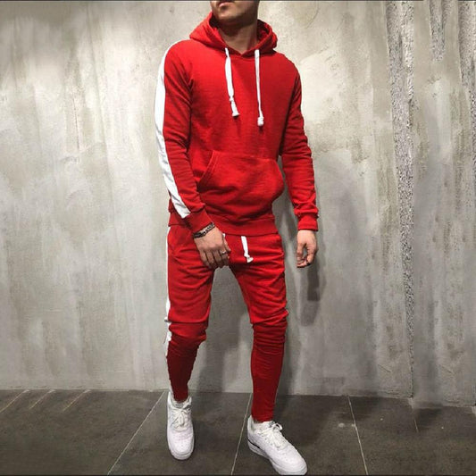 2019 Men's Winter Running Hoodies + Track Pants Sets - CTHOPER