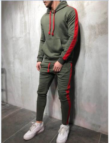 2019 Men's Winter Running Hoodies + Track Pants Sets - CTHOPER