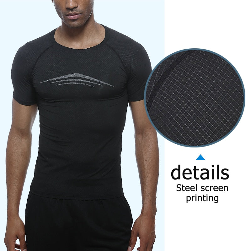 Men's Short Sleeve Fitness T Shirts - CTHOPER