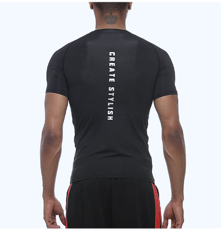 Men's Short Sleeve Fitness T Shirts - CTHOPER