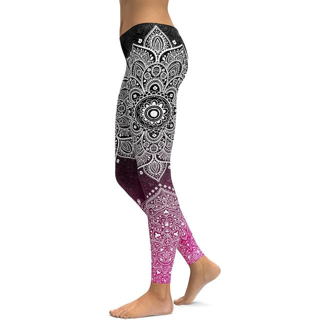 Women Unique Fitness Workout Running Yoga Leggings - CTHOPER