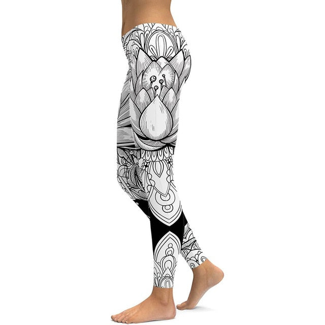 Women Unique Fitness Workout Running Yoga Leggings - CTHOPER