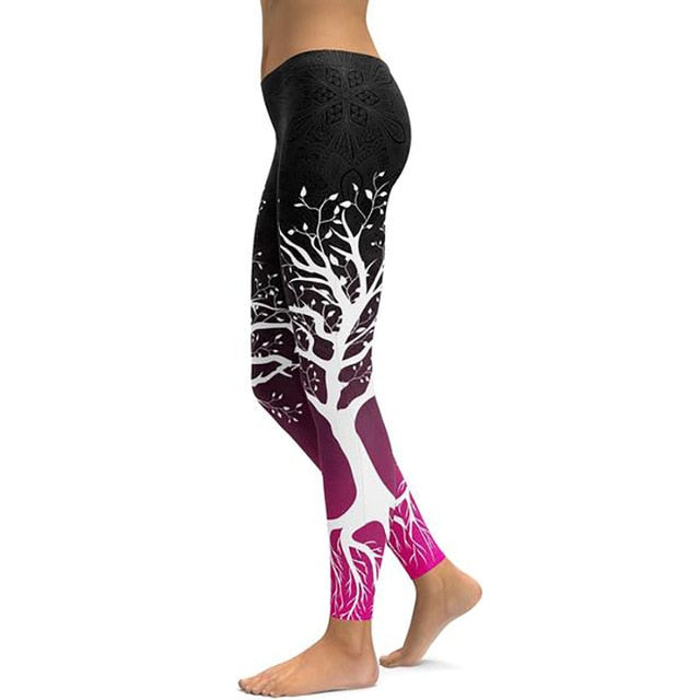 Women Unique Fitness Workout Running Yoga Leggings - CTHOPER