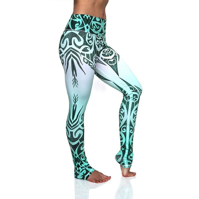 Women Unique Fitness Workout Running Yoga Leggings - CTHOPER