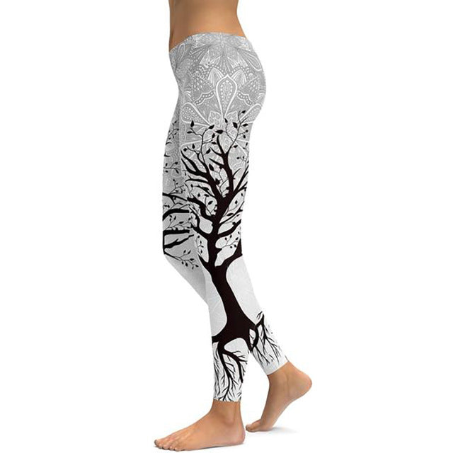 Women Unique Fitness Workout Running Yoga Leggings - CTHOPER