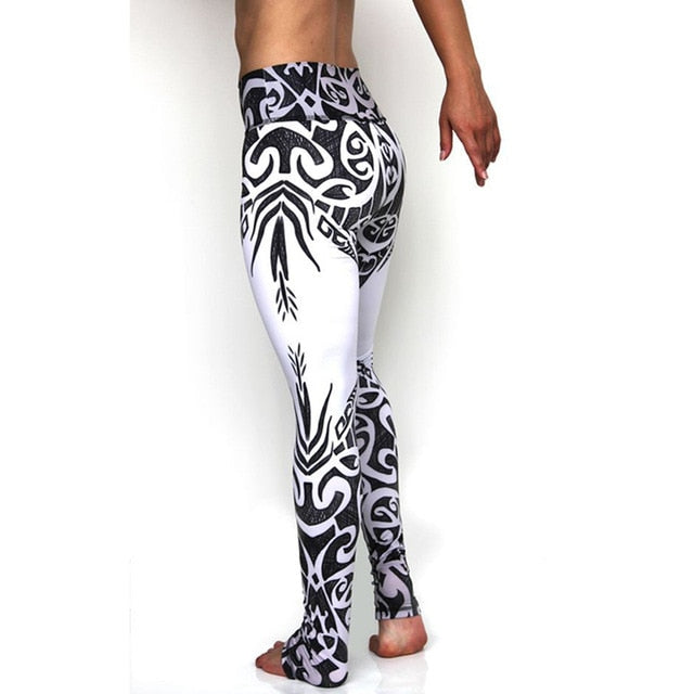 Women Unique Fitness Workout Running Yoga Leggings - CTHOPER