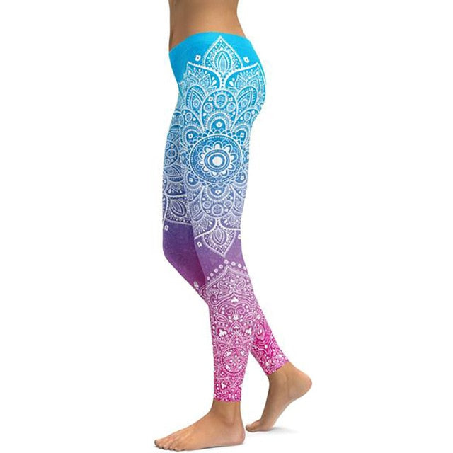 Women Unique Fitness Workout Running Yoga Leggings - CTHOPER